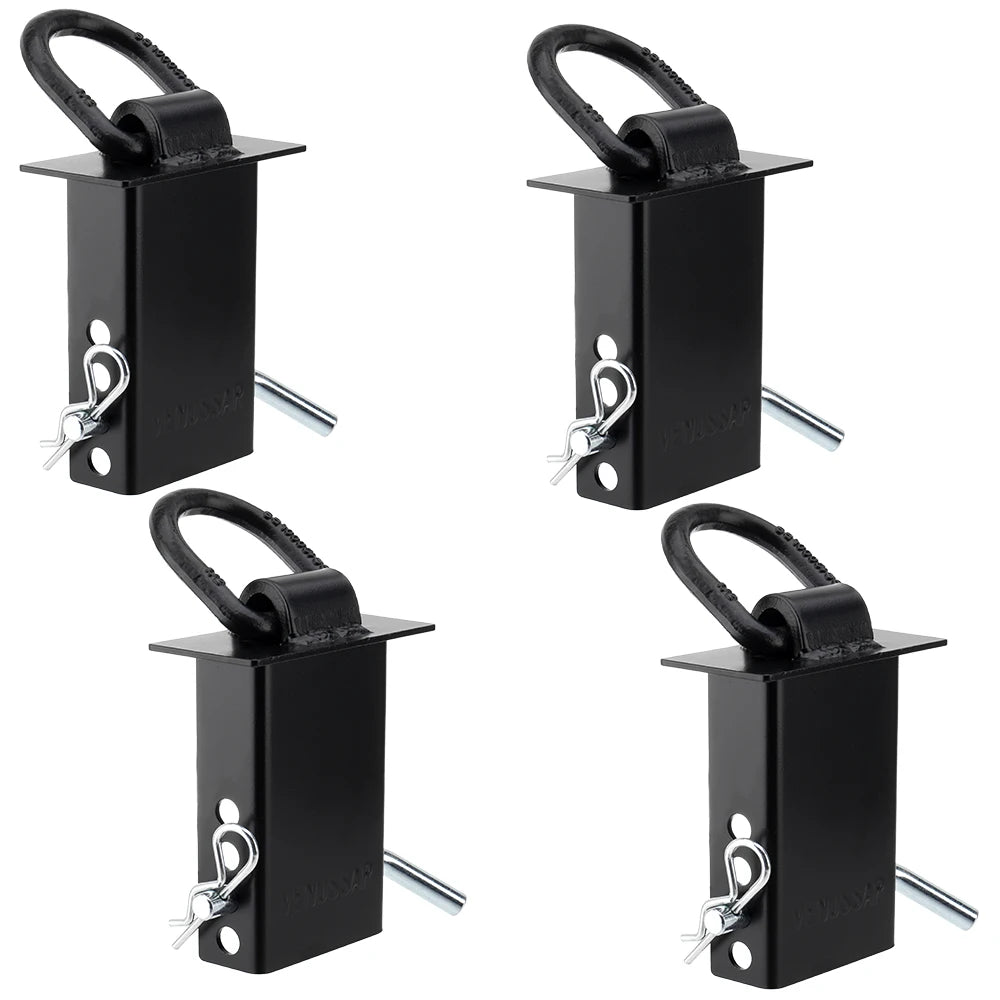 4-Pack Heavy-Duty Trailer Stake Pocket D-Rings