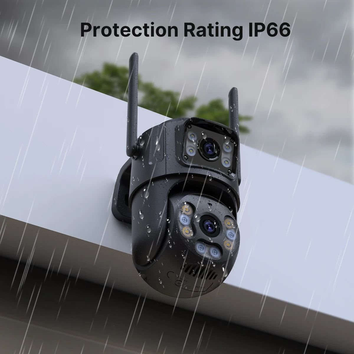 8MP Dual-Lens Outdoor PTZ WiFi Security Camera