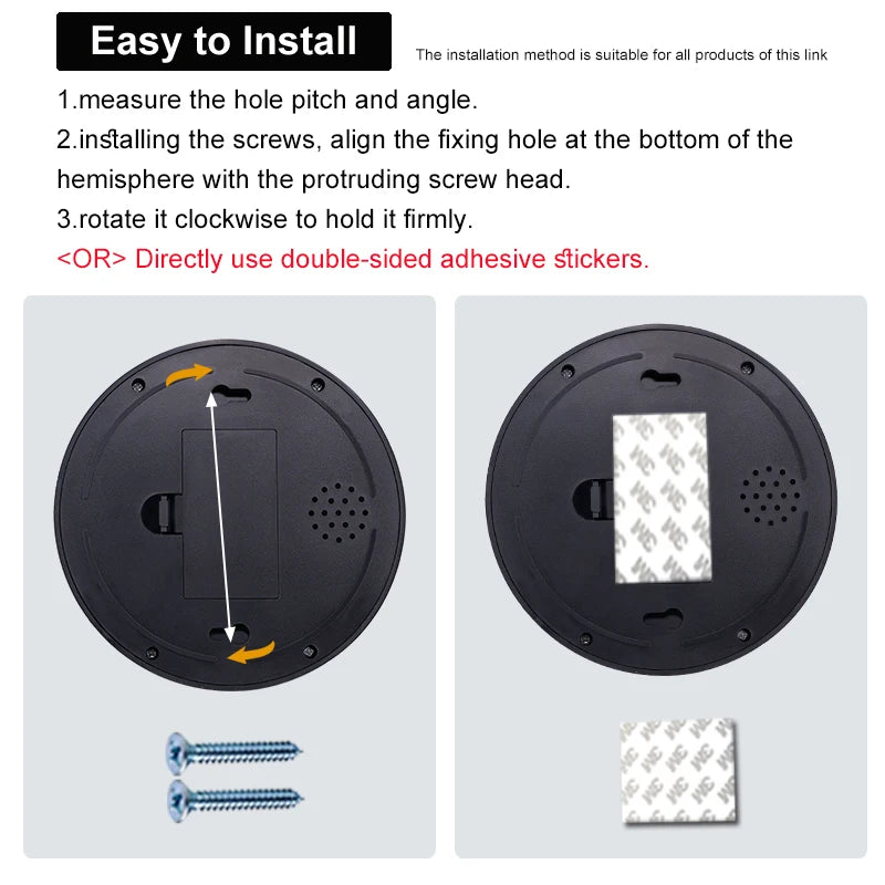 Dummy Dome Security Camera with Red LED Light