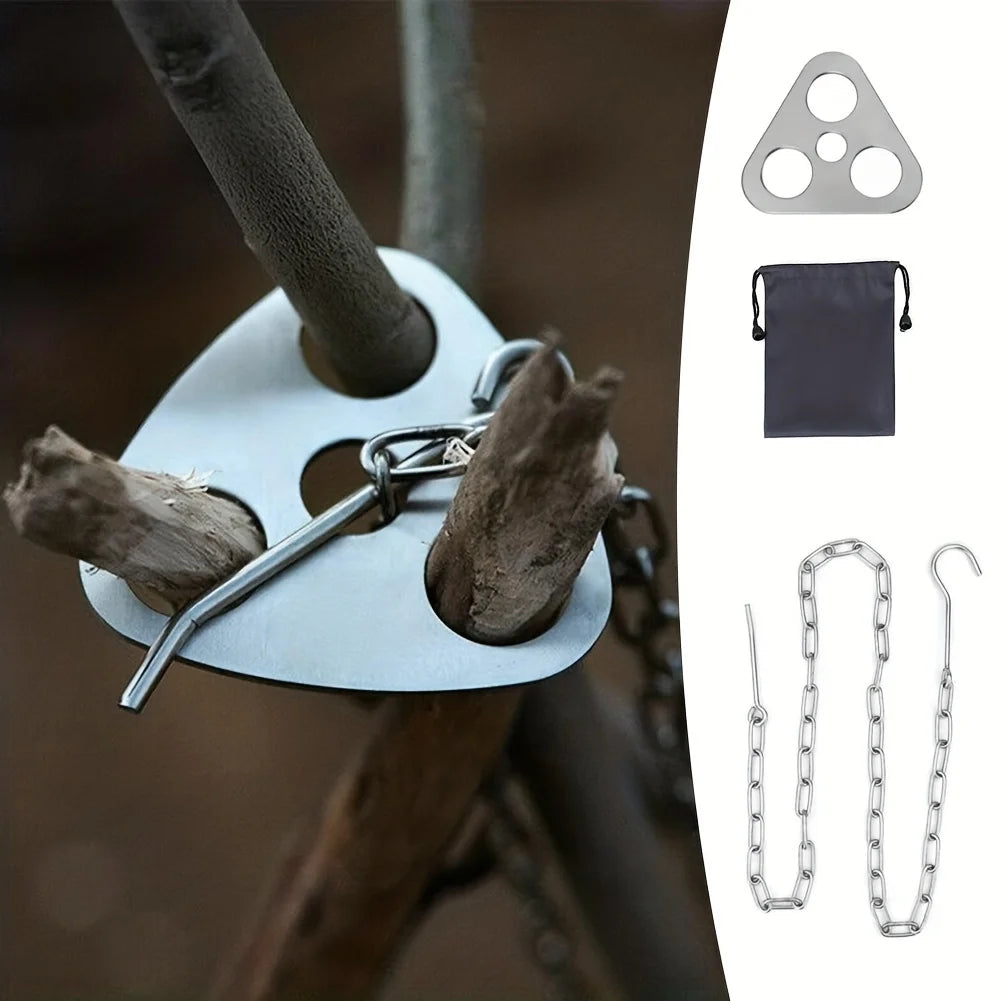 Portable Camping Tripod Grill Stand