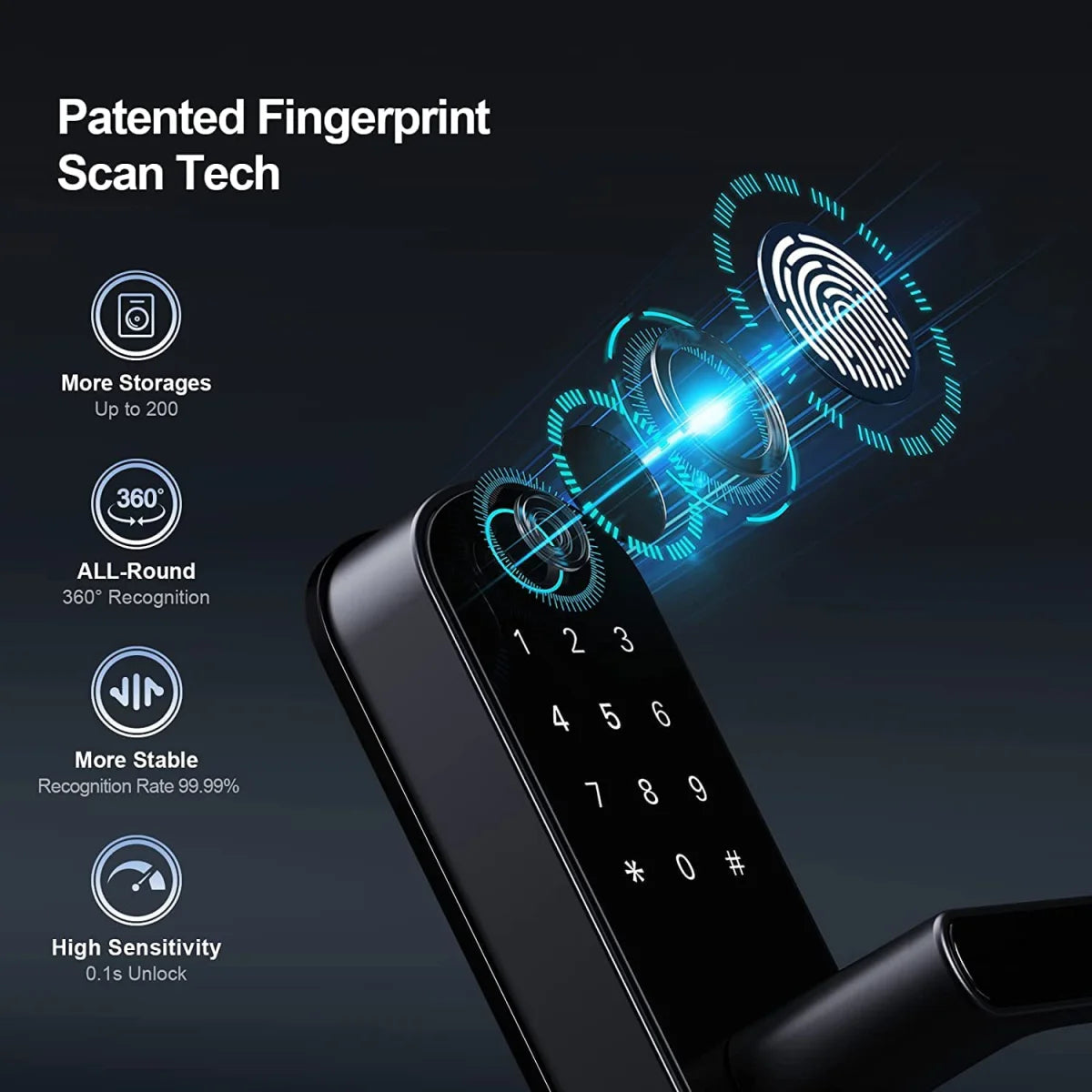 Smart Fingerprint Keyless Door Lock