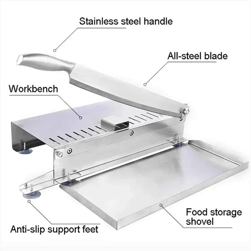 Manual Stainless Steel Bone & Meat Slicer