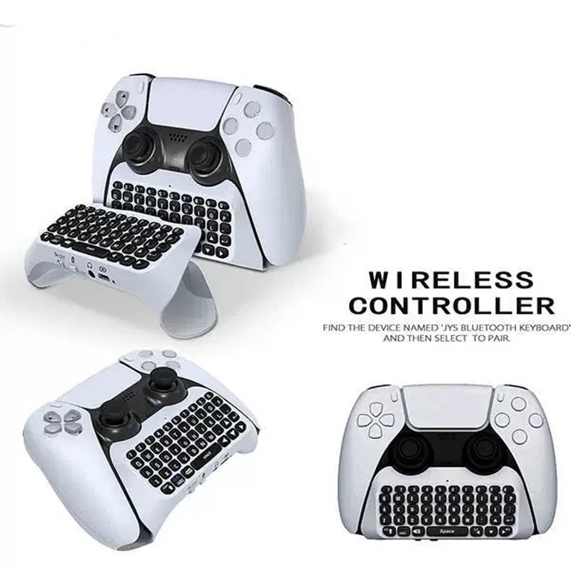 Wireless Bluetooth Keyboard for PS5 Controller