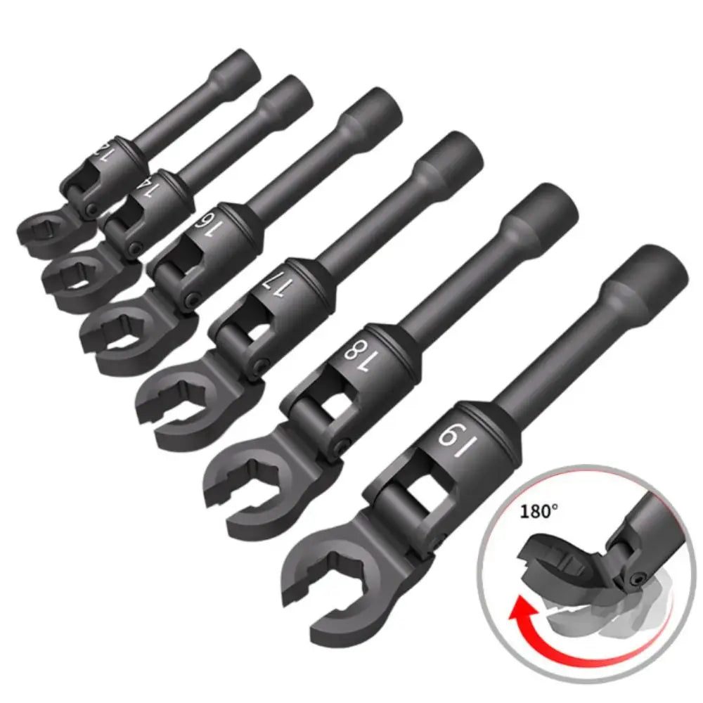 6PCS Universal Tubing Wrench Set