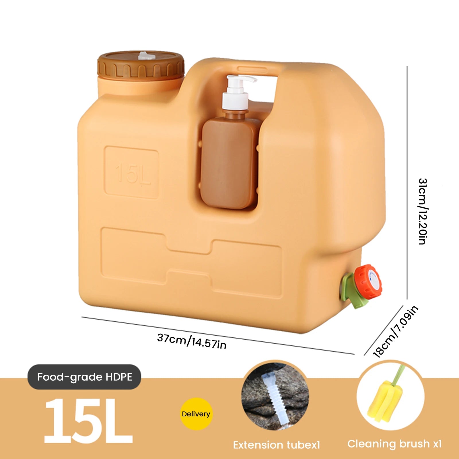 Portable Camping Water Bag 15/20L with Faucet