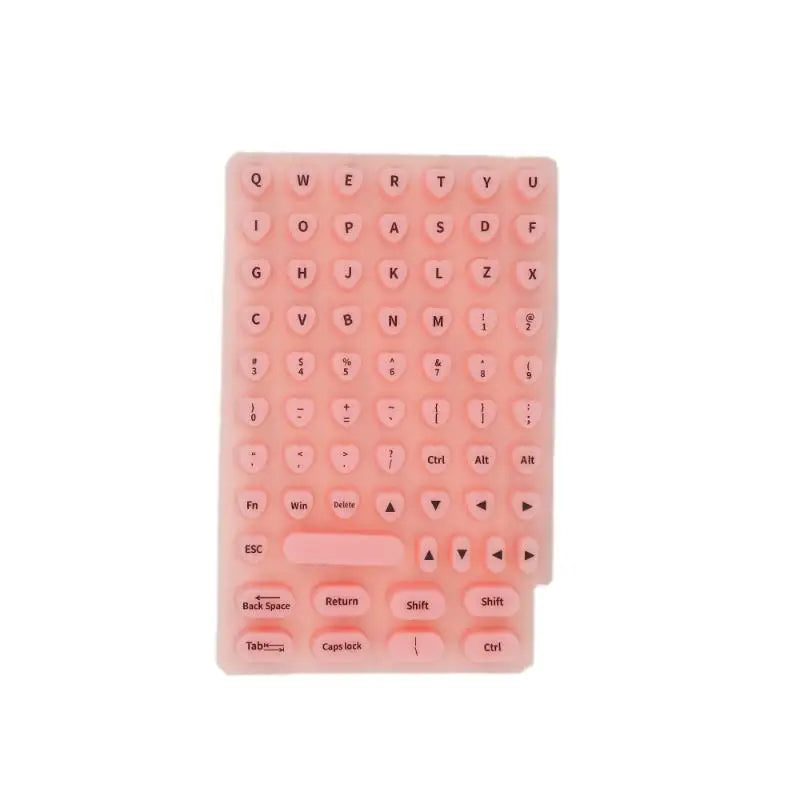 70PCS Raised Silicone Keyboard Stickers for Long Nails