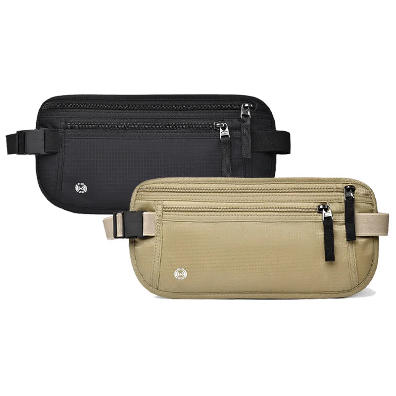 RFID Travel Money Belt Passport Holder