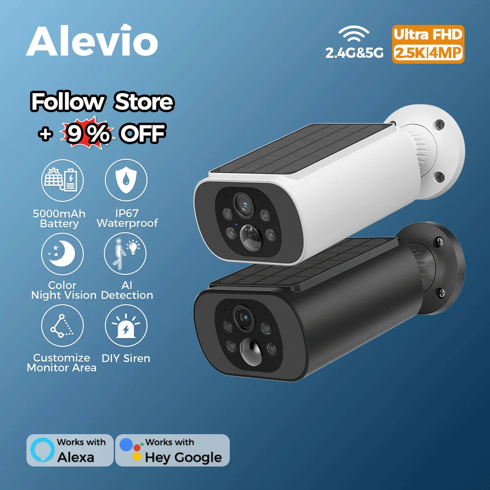 2.5K Solar WiFi Outdoor Security Camera