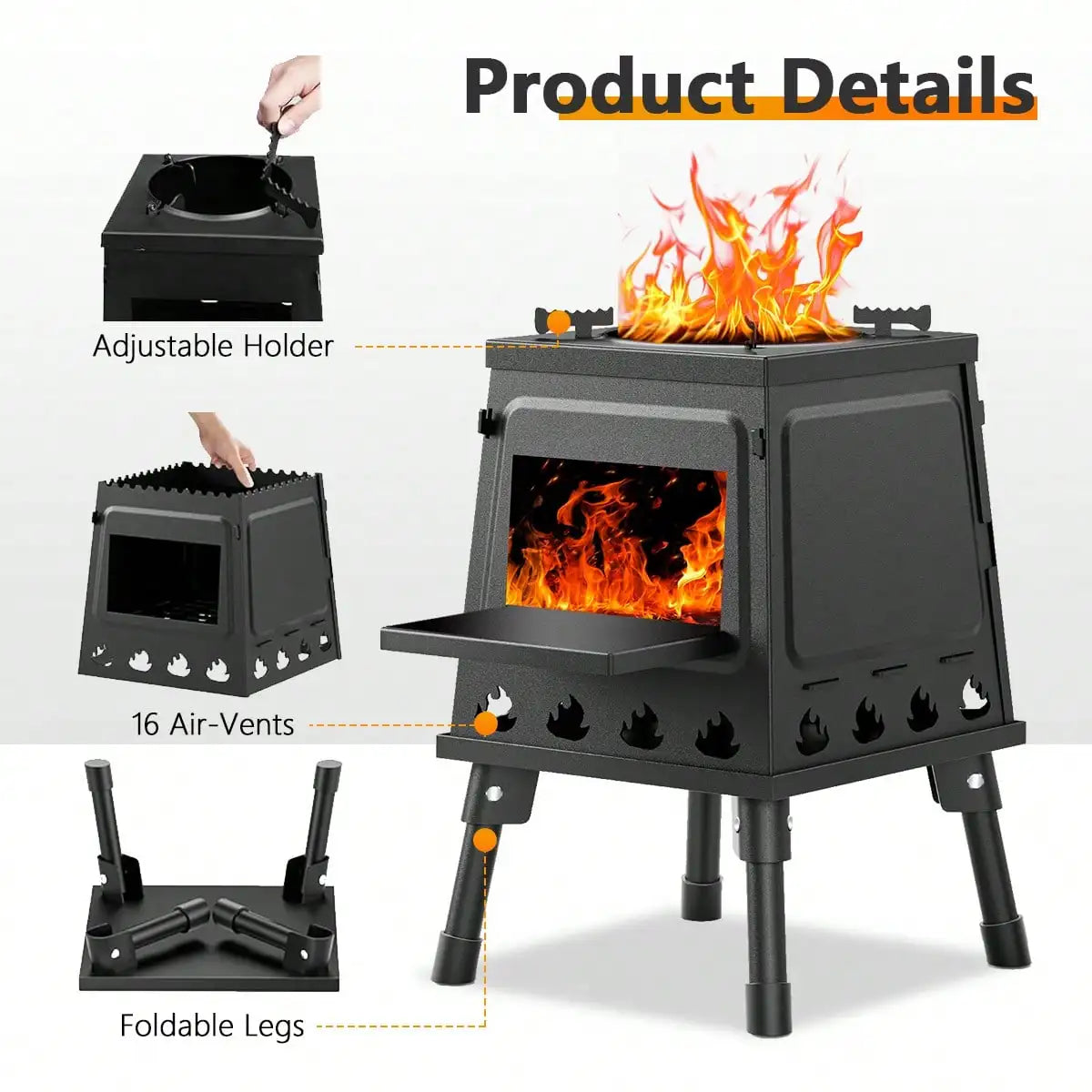 Portable Wood Burning Camping Stove