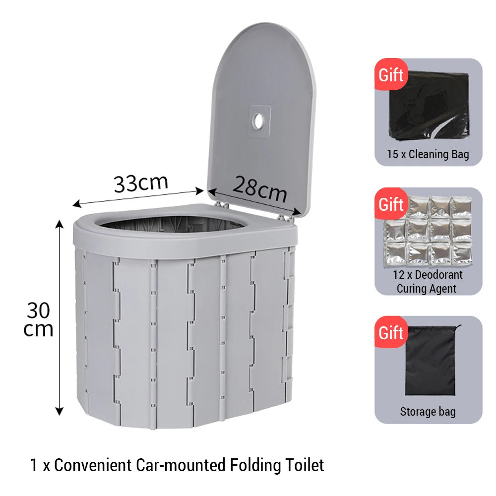 Portable Folding Camping & Car Toilet