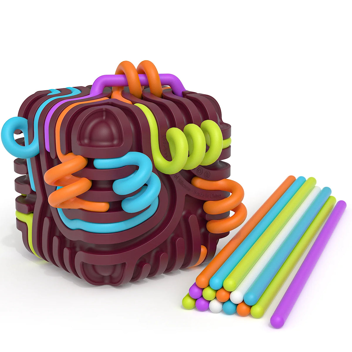 Pelota sensorial de silicona de 15 varillas – Juguete antiestrés