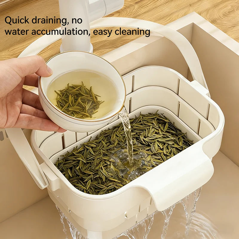 Foldable Sink Colander Basket