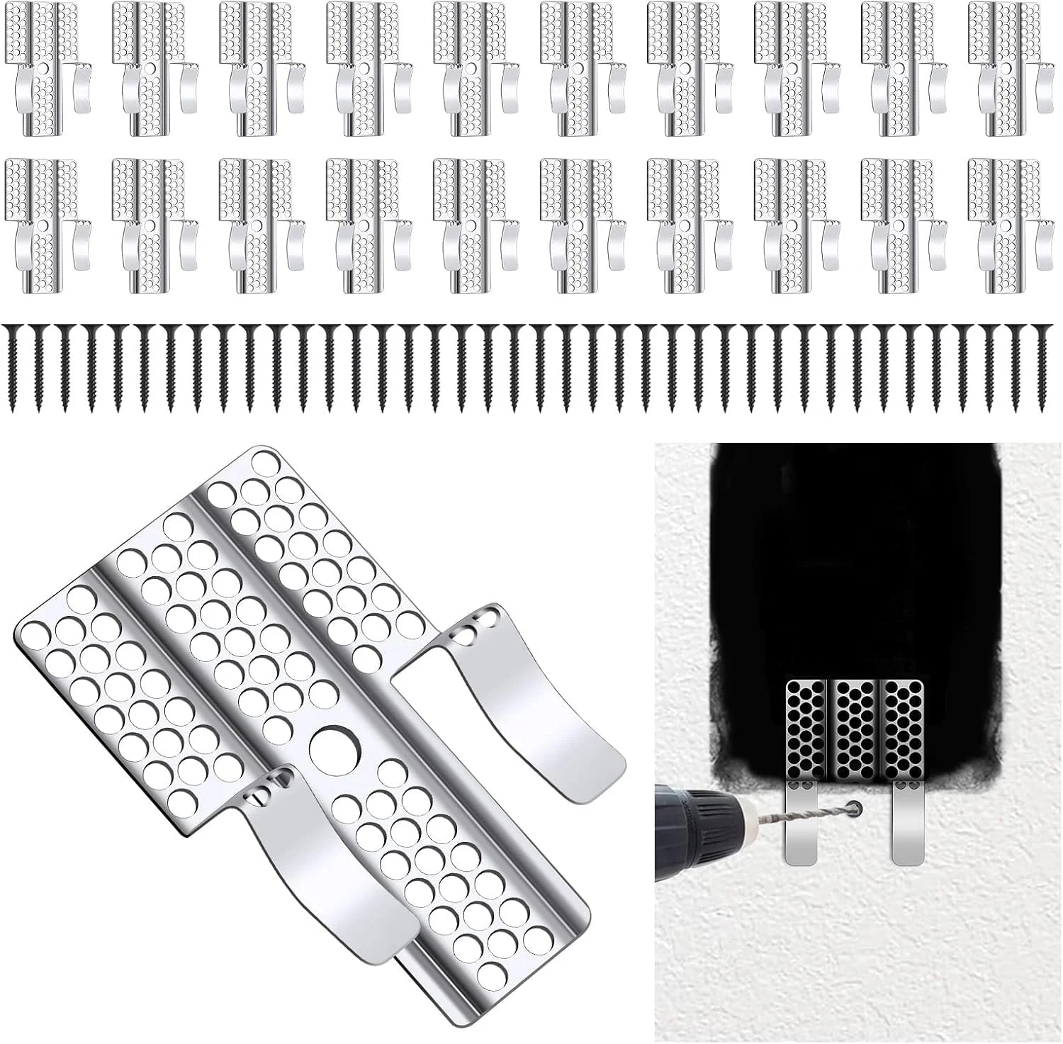 20 Pack Drywall Repair Clips