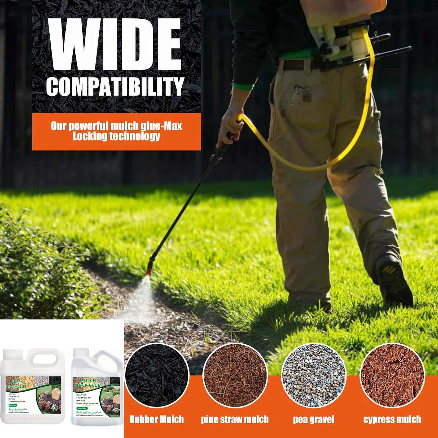 Landscape Mulch & Gravel Glue 17oz / 34oz