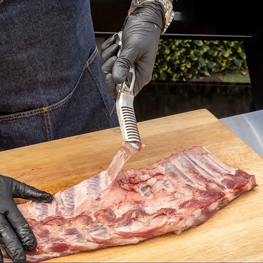 Stainless Steel Rib Membrane Removal Tool
