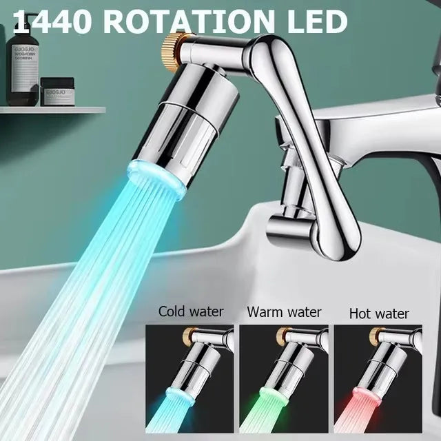 LED Temperature Faucet Extender