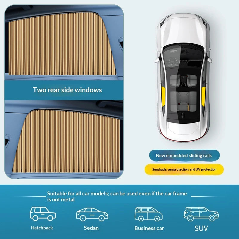Foldable Car Side Window Sun Shades (2/4 PCS)