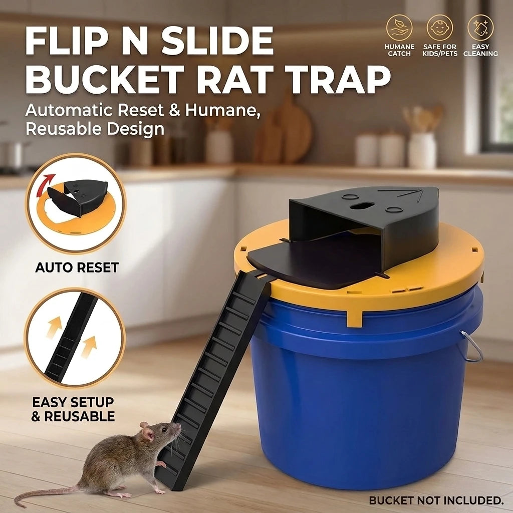 Automatic Reset Bucket Mouse Trap