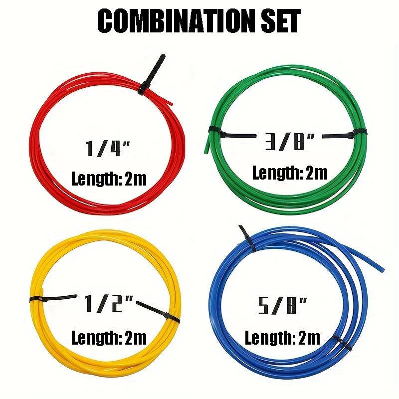 4-Piece Flexible PE Copper Pipe Bender & Protector Set (2m)