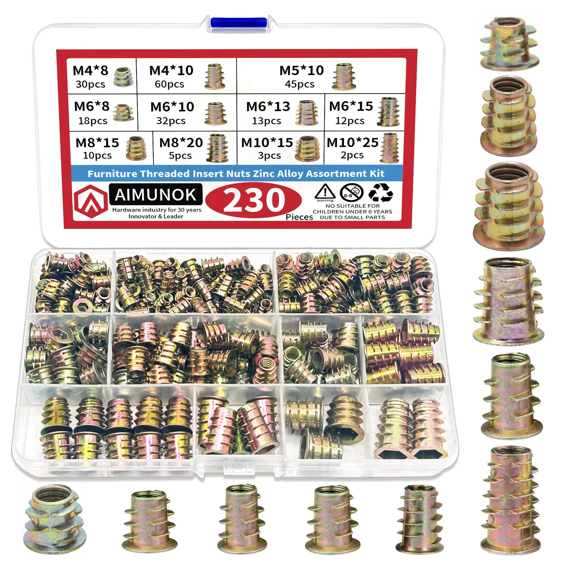 Threaded Inserts Nuts