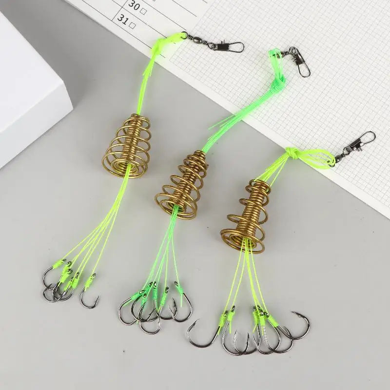 4PCS Explosive Carp Spring Hook Set