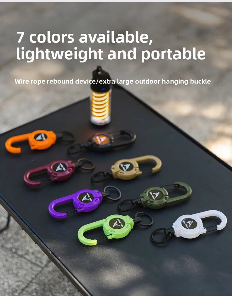 Retractable Steel Keychain