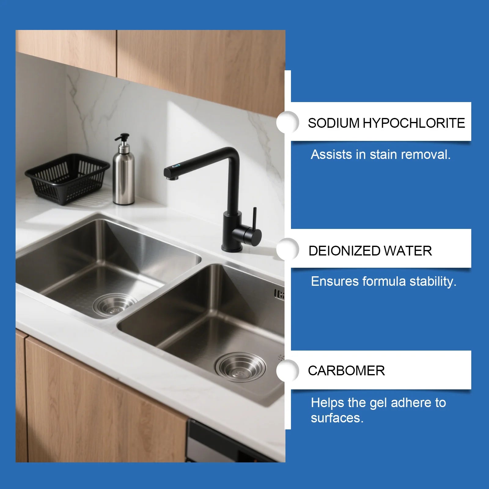 Sink & Bathroom Stain Removal Gel Kit