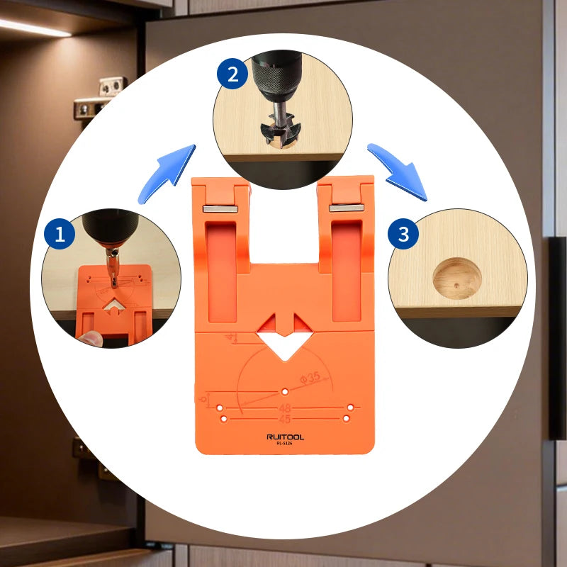 Cabinet Hinge Installation Locator