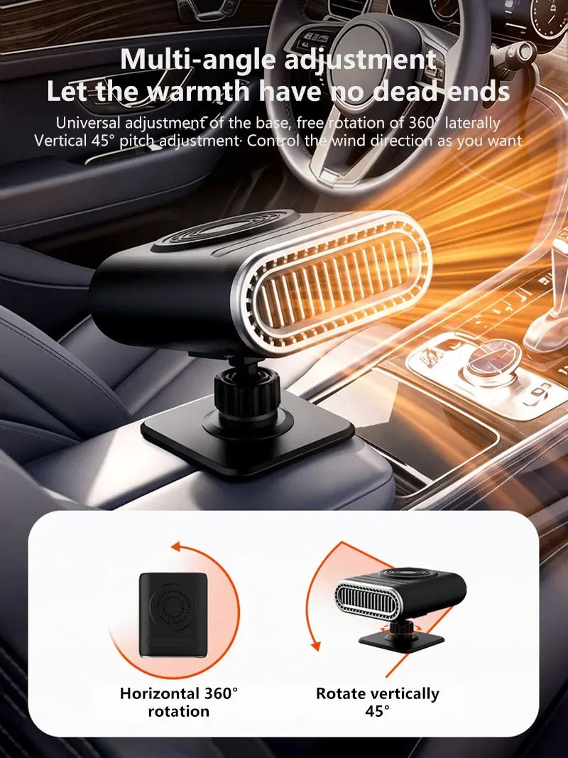 Calefactor y ventilador descongelador portátil para coche ThinkPlus 12V