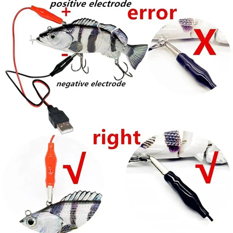 13cm/5.1" Rechargeable Robotic Fishing Lure