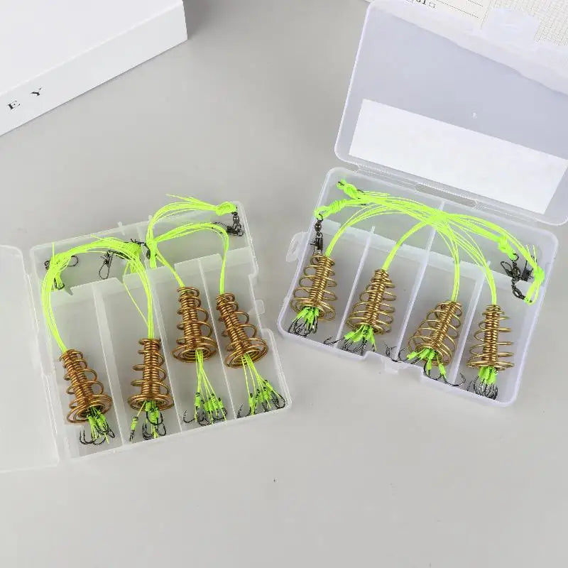 4PCS Explosive Carp Spring Hook Set