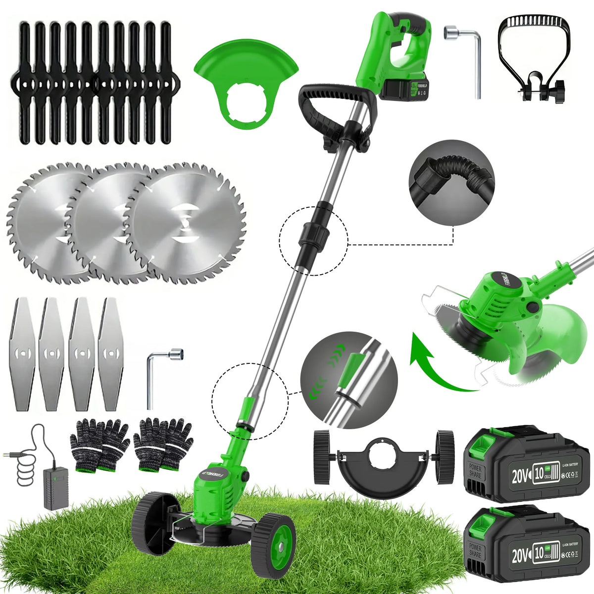 3-in-1 Cordless Weed Trimmer