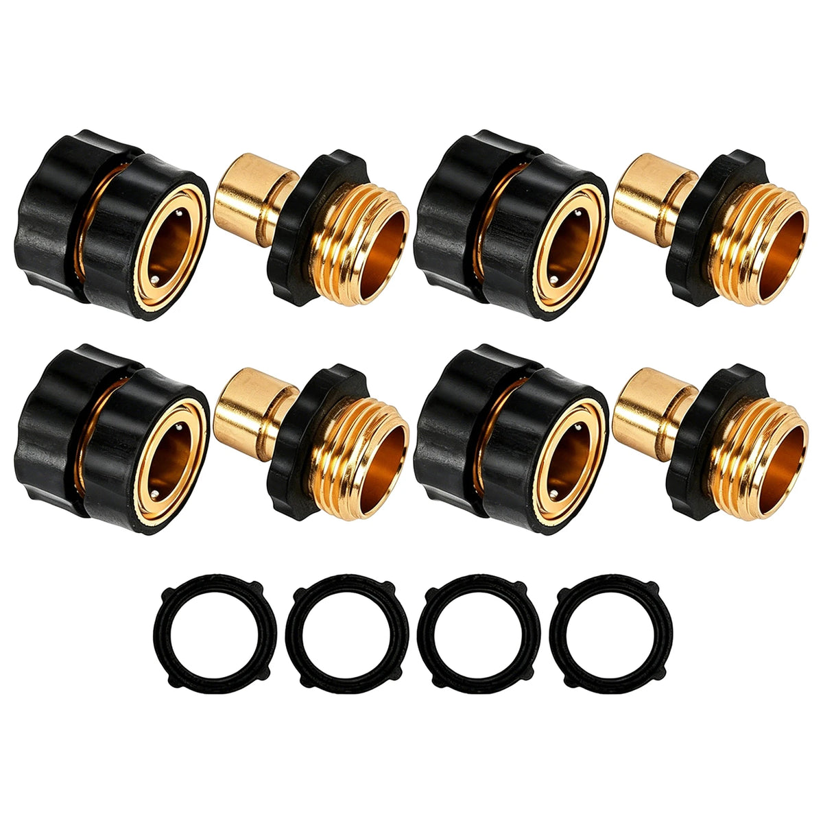 3/4" Garden Hose Quick Connectors