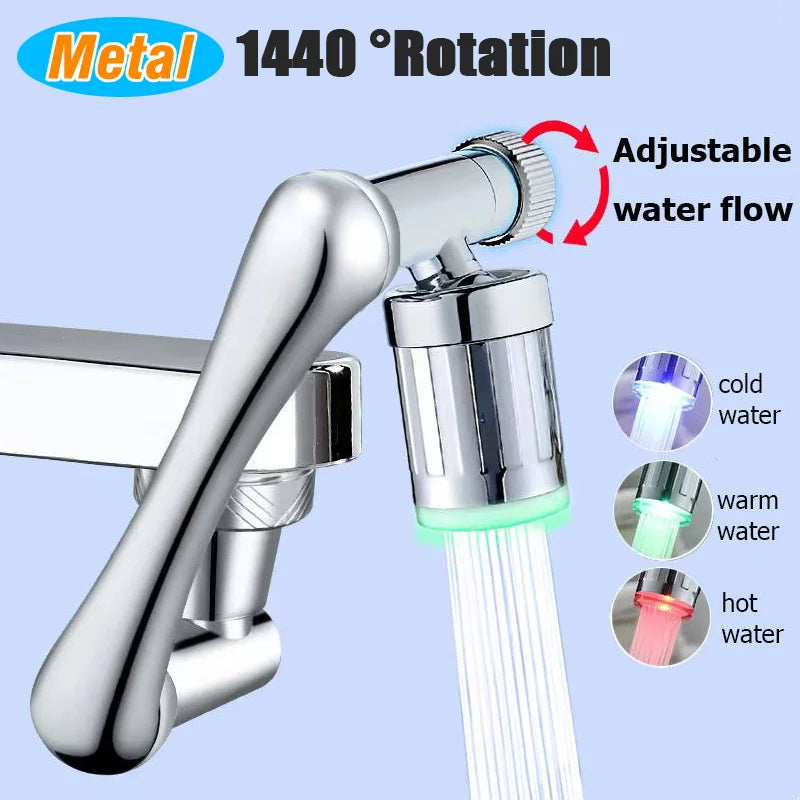LED Temperature Faucet Extender