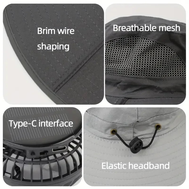 Solar Cooling Sun Hat