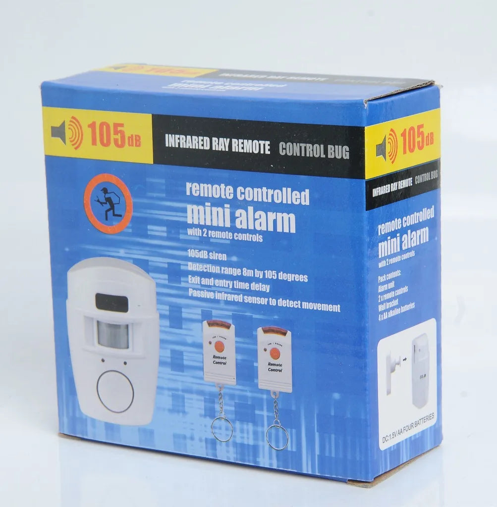 Wireless PIR Motion Sensor Alarm with 2 Remotes