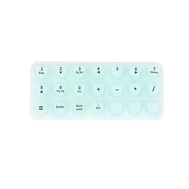 70PCS Raised Silicone Keyboard Stickers for Long Nails