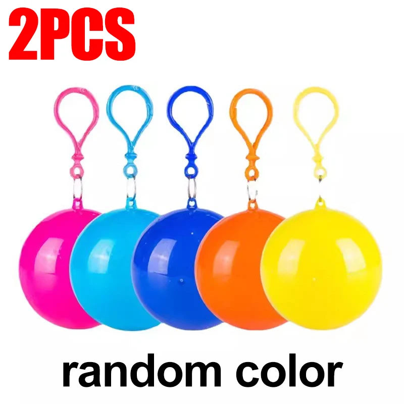 Disposable Emergency Rain Poncho Ball Set