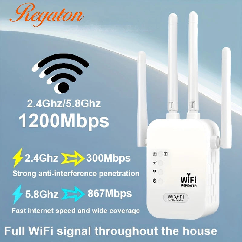 1200Mbps Dual-Band WiFi Extender (K)