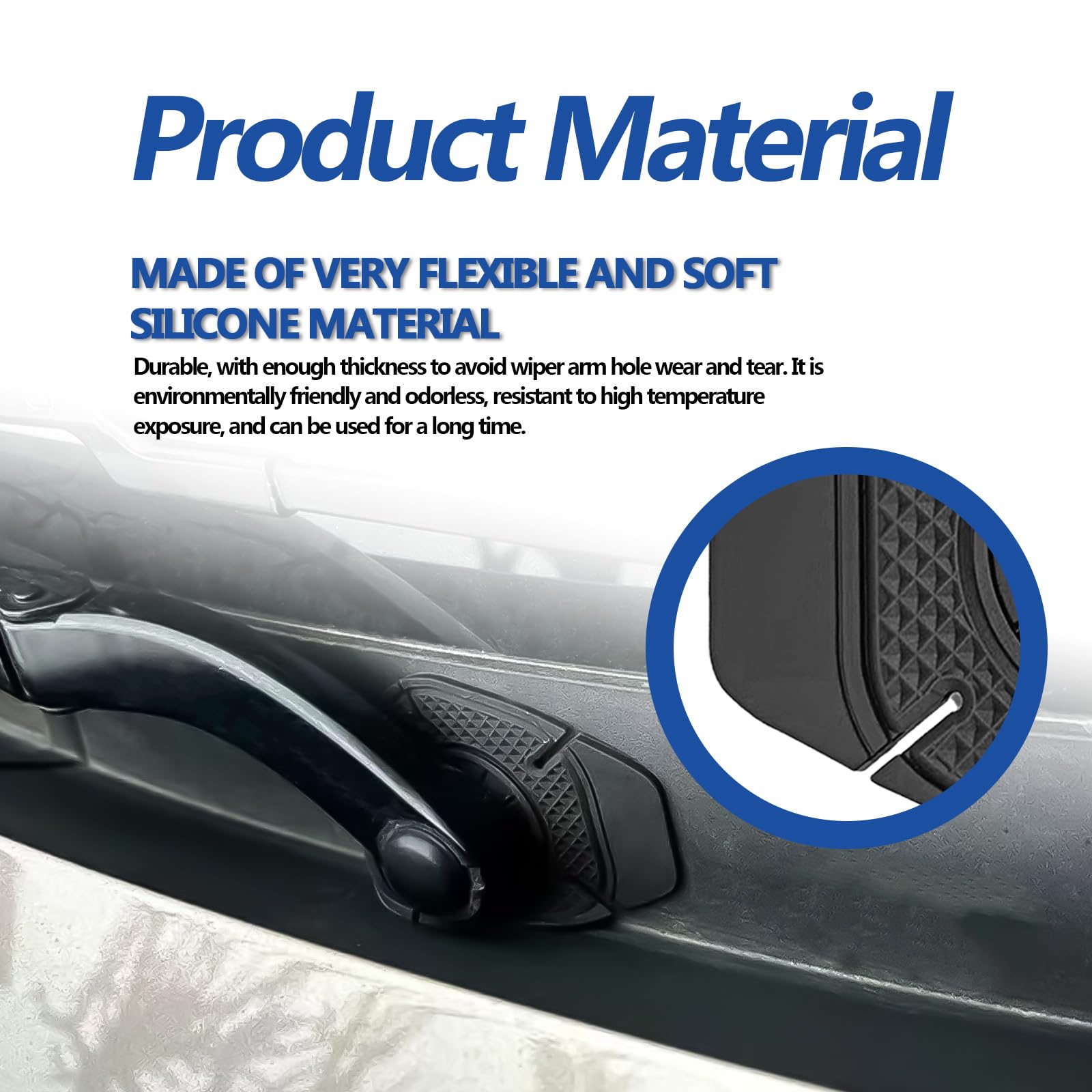 Car Windshield Wiper Arm Hole Protection Cover (2 Pcs)