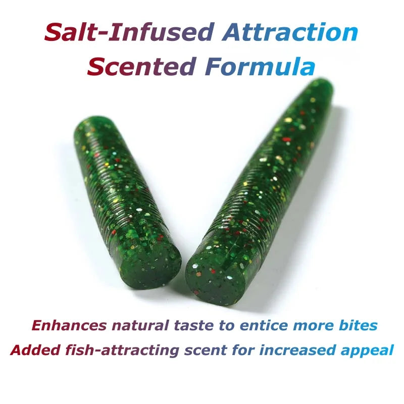 Soft Worm Fishing Lures Set 4"/5.5"