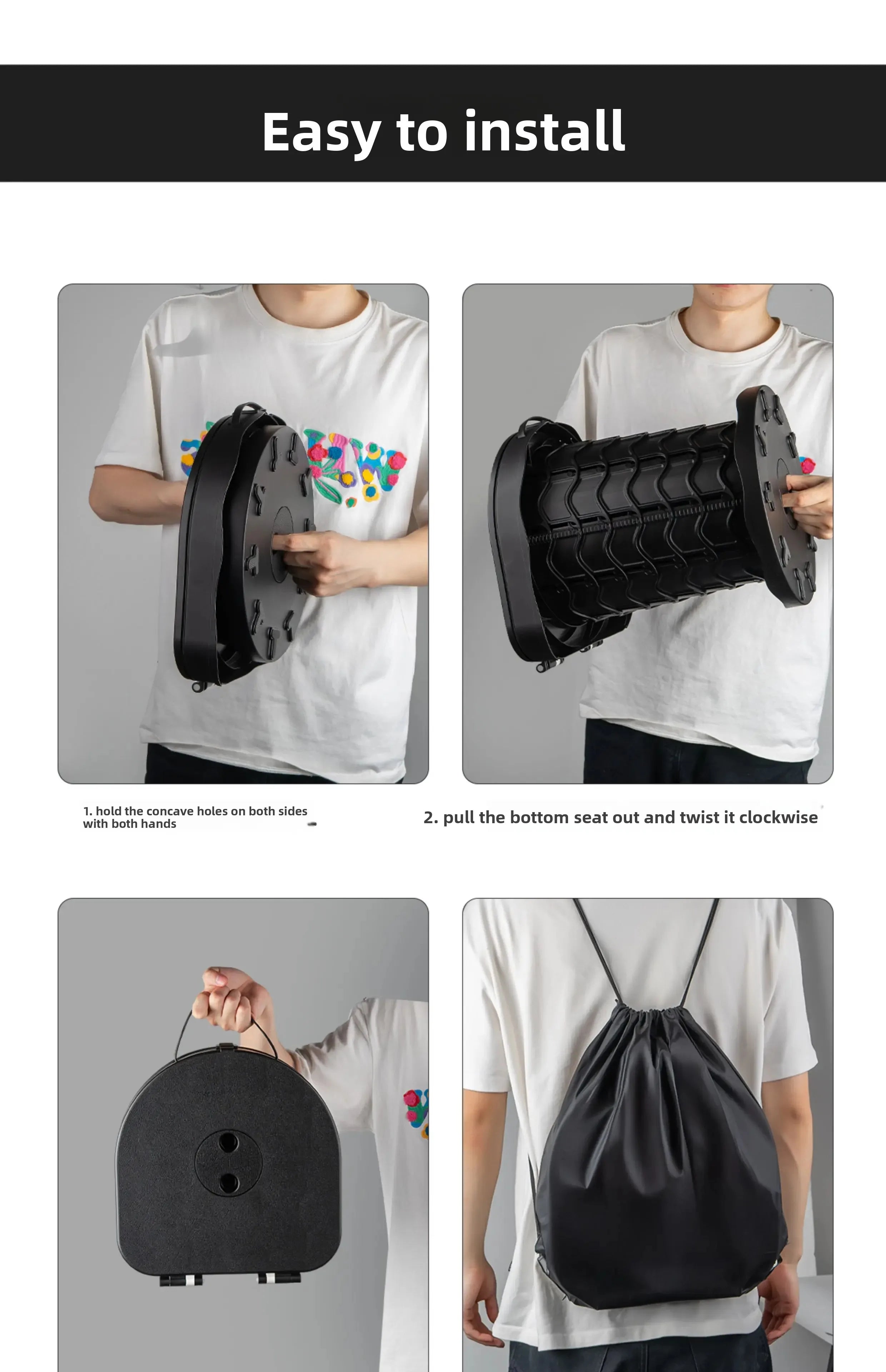 Ultra-Light Foldable Camping Toilet