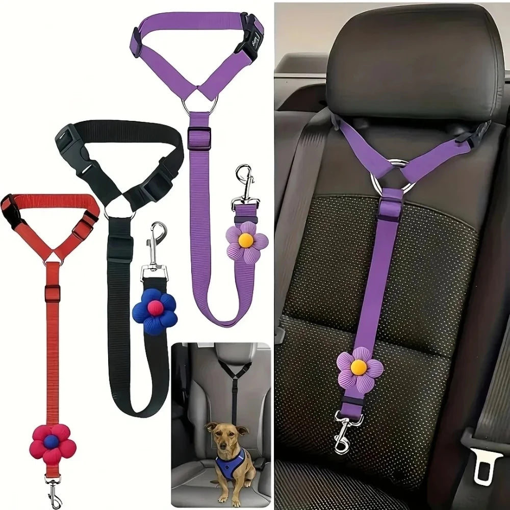 Adjustable Pet Car Seat Belt (T)