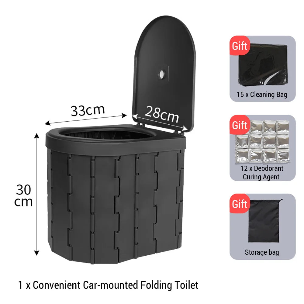 Portable Folding Camping & Car Toilet