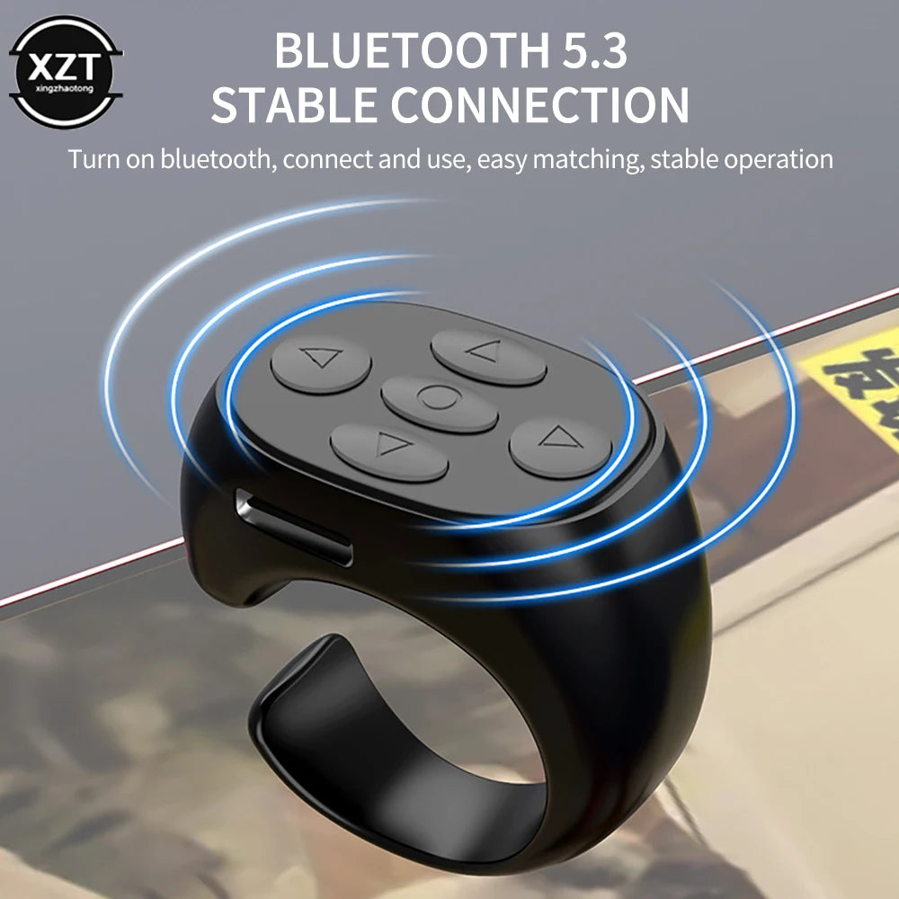 Bluetooth Fingertip Ring Remote & Scrolling Controller