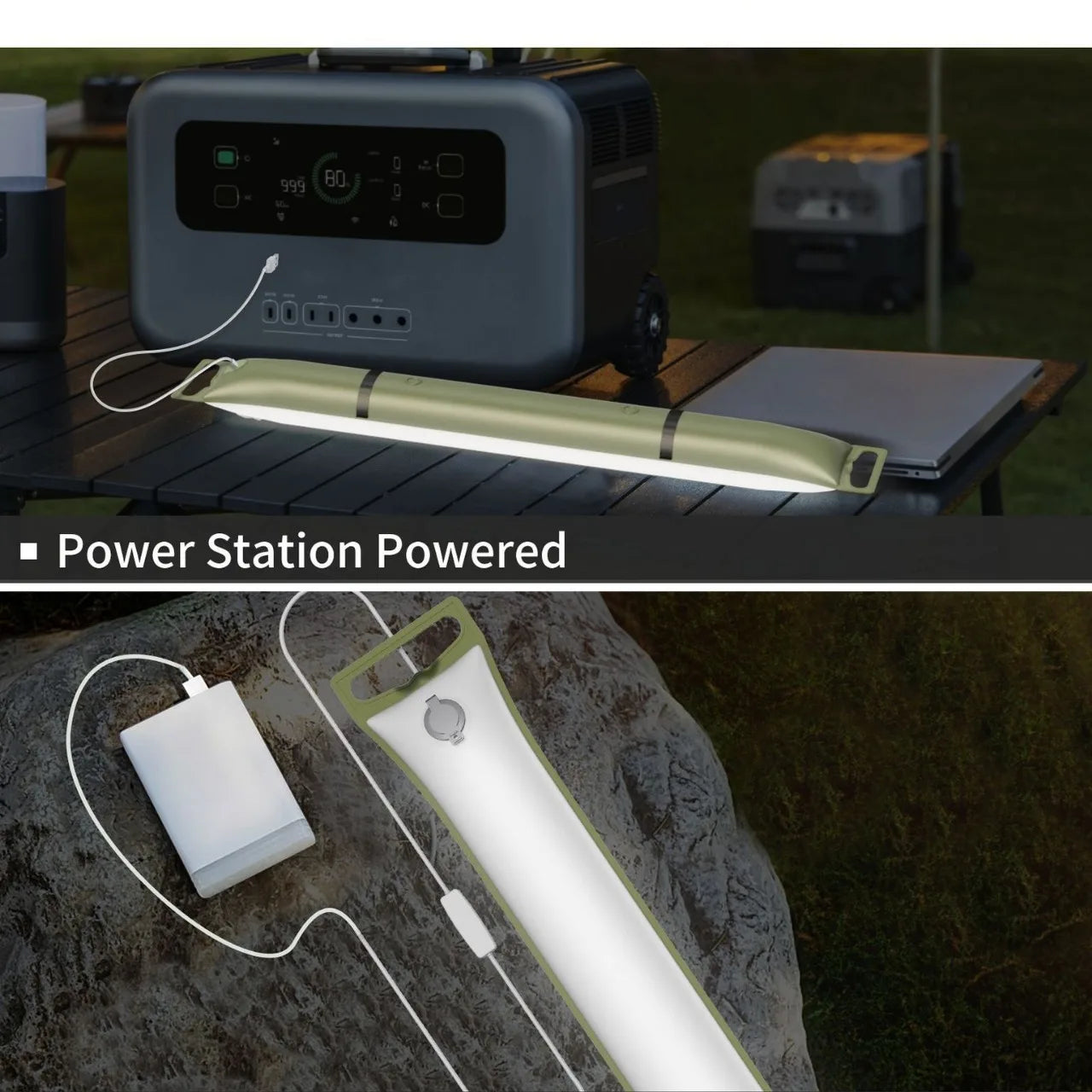 Solar LED Tube Camping Light