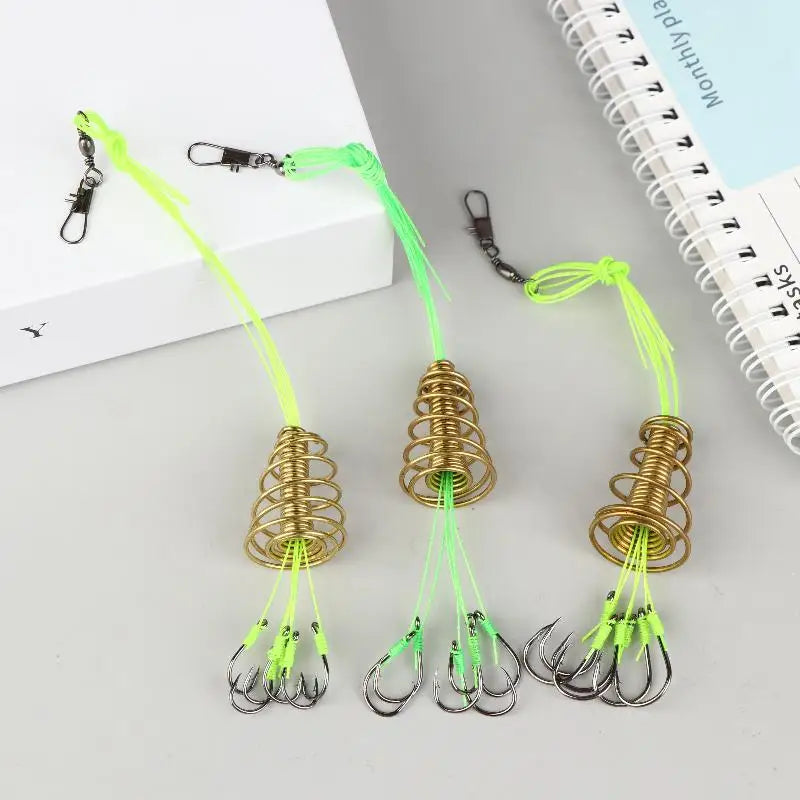 4PCS Explosive Carp Spring Hook Set