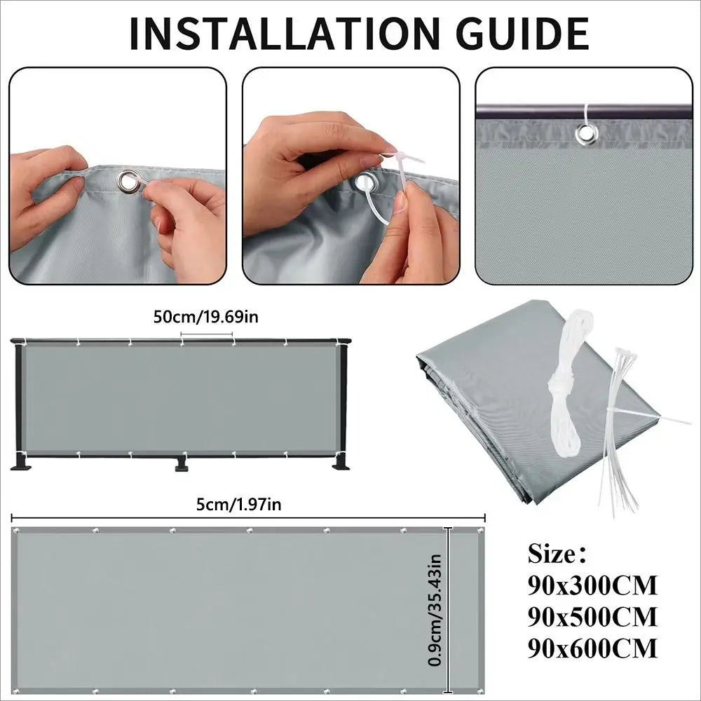 Waterproof Balcony Privacy Shade Screen