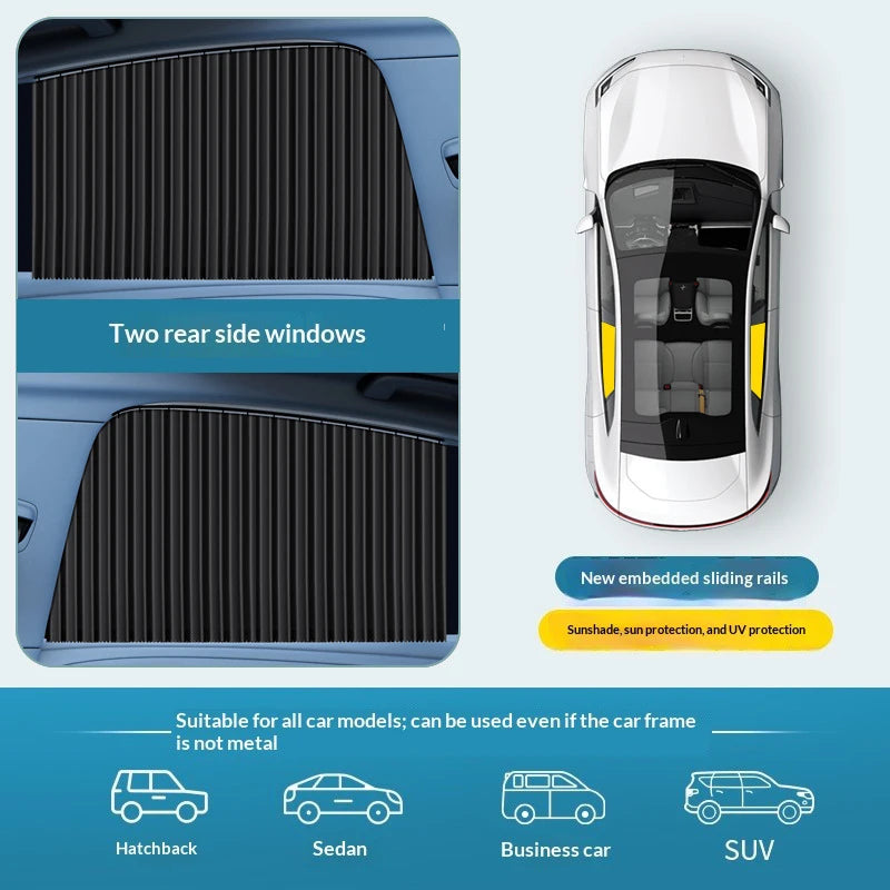 Foldable Car Side Window Sun Shades (2/4 PCS)
