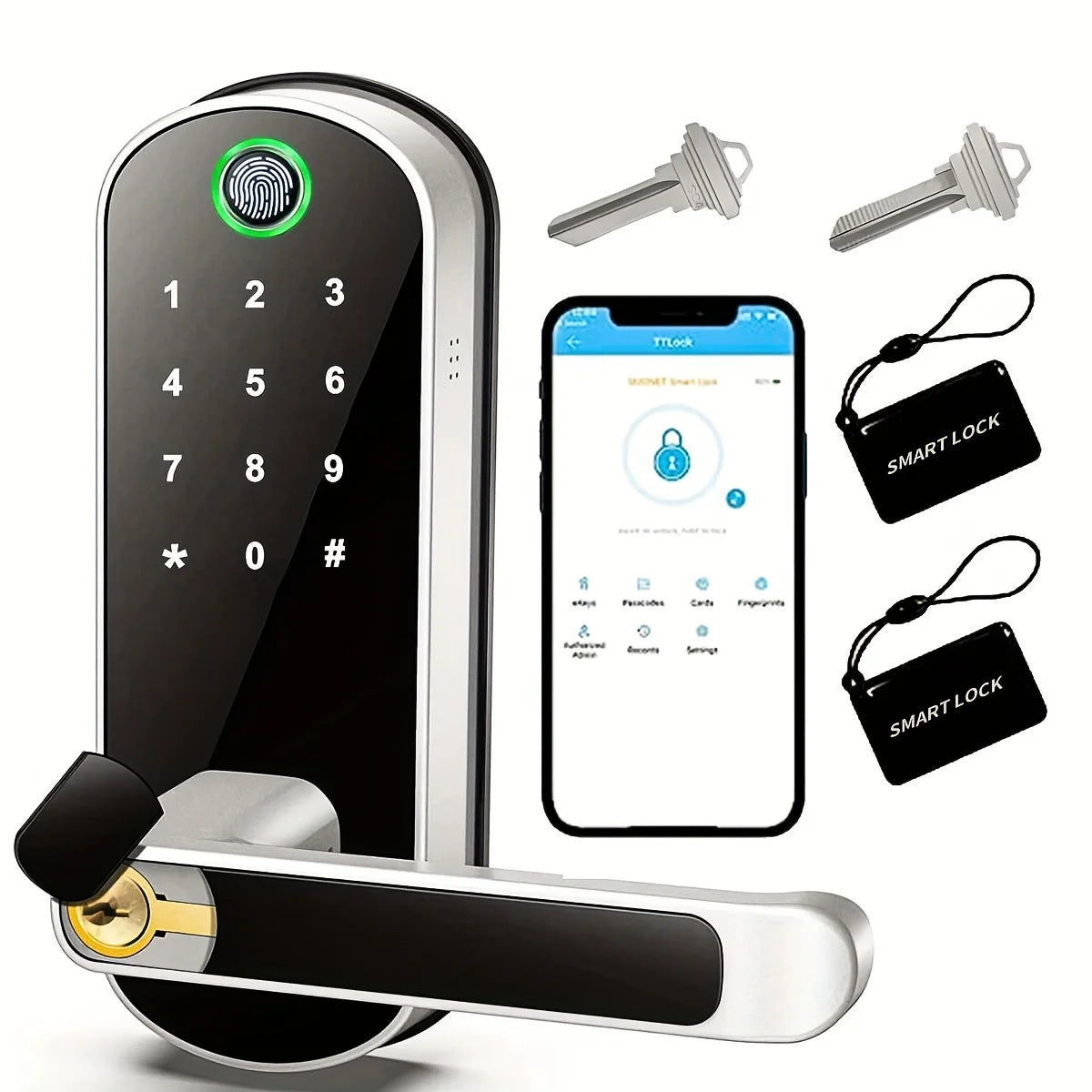 Smart Fingerprint Keyless Door Lock
